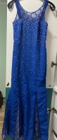 Verkaufe ein Abendkleid in Blau mit Perlen in der Gr S Rheinland-Pfalz - Nieder-Olm Vorschau