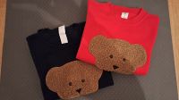 Pullover Shirt Kinder Teddy Bär Teddykopf Plüsch rot blau Unisex Nordrhein-Westfalen - Herne Vorschau