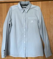 Damen (Business-) Bluse Betty Barclay  weiß-hellblau-grau Gr. 42 Nordrhein-Westfalen - Ladbergen Vorschau