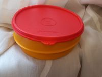 TUPPERWARE Vorratsbehälter Schale Ø 14 cm H: 5 cm  gelb rot Wandsbek - Hamburg Poppenbüttel Vorschau