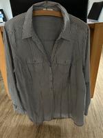 Langarm Bluse grau weiß Bonita  Gr 48 Duisburg - Rheinhausen Vorschau