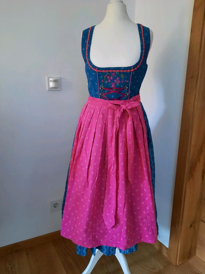 Blau pinkes Dirndl von Stockerpoint, Größe 36 in Rottenburg a.d.Laaber