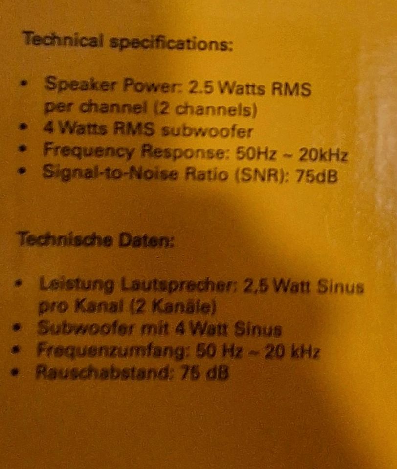 Creative Lautsprecher / Sound System in Mainz