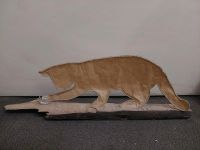 Papierdrahtfigur Katze auf Holz Nordrhein-Westfalen - Kreuztal Vorschau
