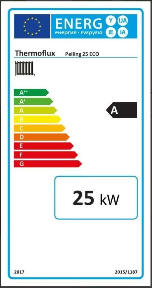 ThermoFlux Pelletkessel Pelling 25 ECO mit 25 kW | 75 kg links * in Mühlhausen