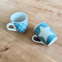Teetasse Kaffeetasse Tasse Sterne Sternchen grau Werner Voß 2 Stk Nordrhein-Westfalen - Herne Vorschau