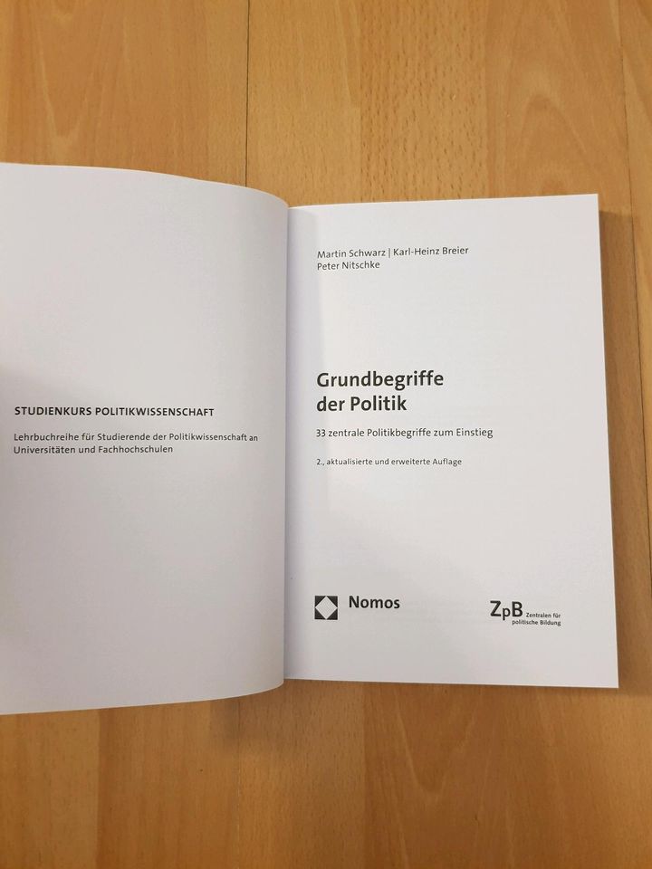 Martin Schwarz Grundbegriffe der Politik Buch Bücher Nomos Verlag in Frankfurt am Main