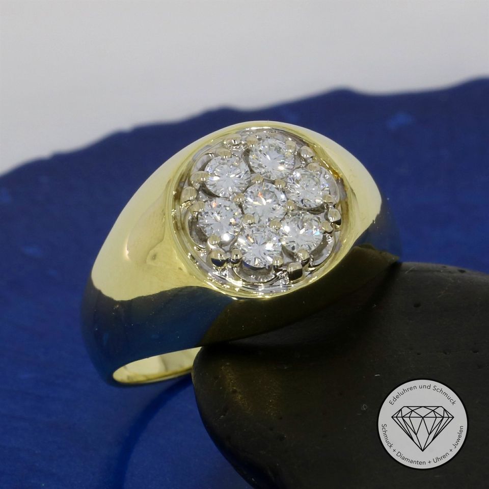 M*168090 Wert 2800,- Brillant 0,60ct Ring 585 Gold 14k 14 KT XXYY in Essen