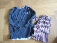 Pyjama 128 Zara Schlafanzug kariert blau rot weiß Wandsbek - Hamburg Hummelsbüttel  Vorschau