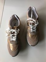 HEINE-Damen-Sneaker Schnürer gebraucht, sand-metallic, Gr. 41 Wandsbek - Hamburg Bergstedt Vorschau