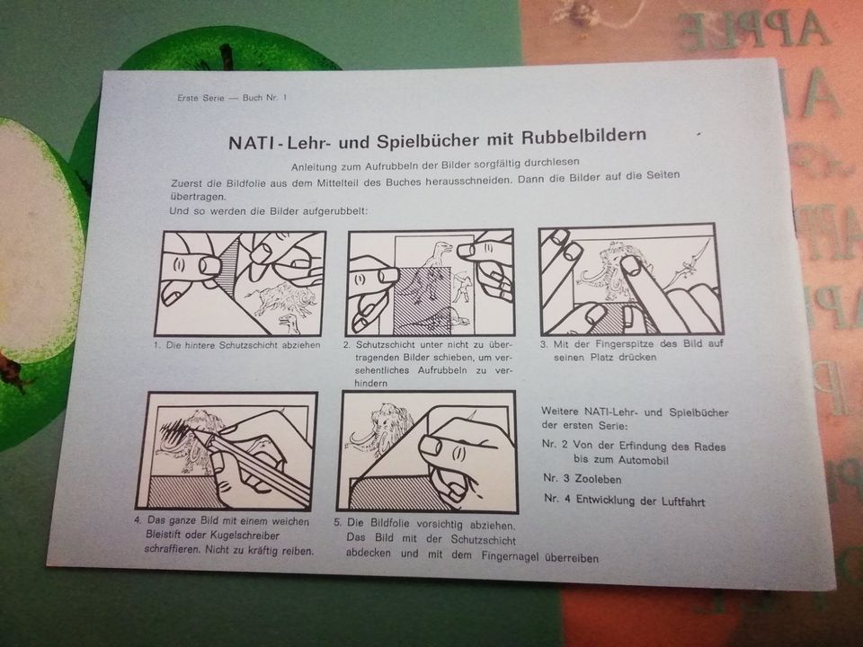 Von Urtieren zum Höhlenmenschen  NATI-Lehr - und Spielbuch 1968 in Oberhausen