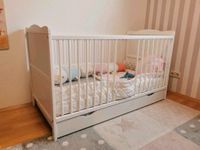 Gitterbett bett Juniorbett kinderbett babybett Holz weiß 140x70 Hessen - Calden Vorschau