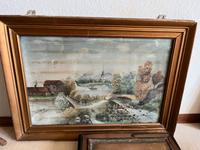 Altes Gemälde Ölgemälde Antik Goldener Rahmen Landschaft Hessen - Gießen Vorschau
