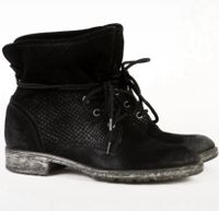 Tamaris Schuhe Stiefelette 39 Widleder Schwarz Vintage Stil Düsseldorf - Stockum Vorschau