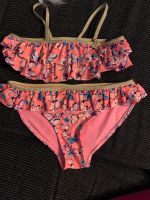 Bikini 122/128 wNEU neon Koralle Schmetterling Gold Glitzer Bayern - Hirschau Vorschau