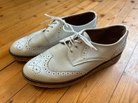 Cypres Damen Halbschuhe Leder weiß Gr. 41 Bayern - Niederviehbach Vorschau
