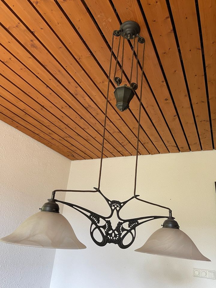 Jugendstil Lampe Hängelampe Esstischlampe in Hanstedt