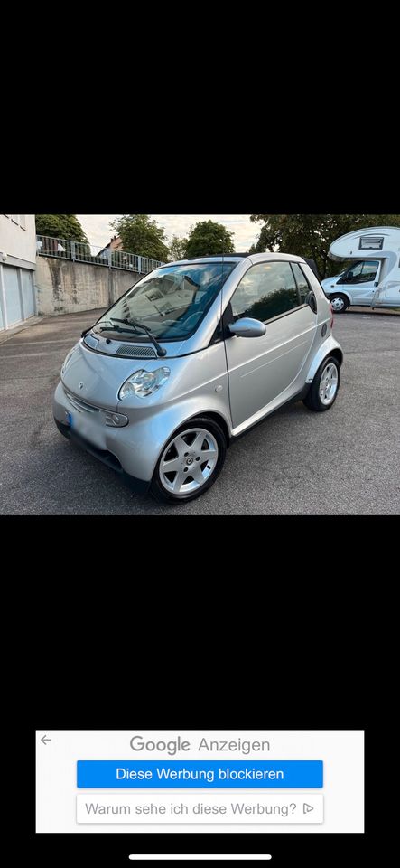 SMART Fortwo// CABRIO // TÜV NEU // DACH Dicht // KLIMA in Rastatt