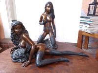 2 x Figur Statue Metall Guss Akt Erotik Frau Bronze Bayern - Bad Reichenhall Vorschau