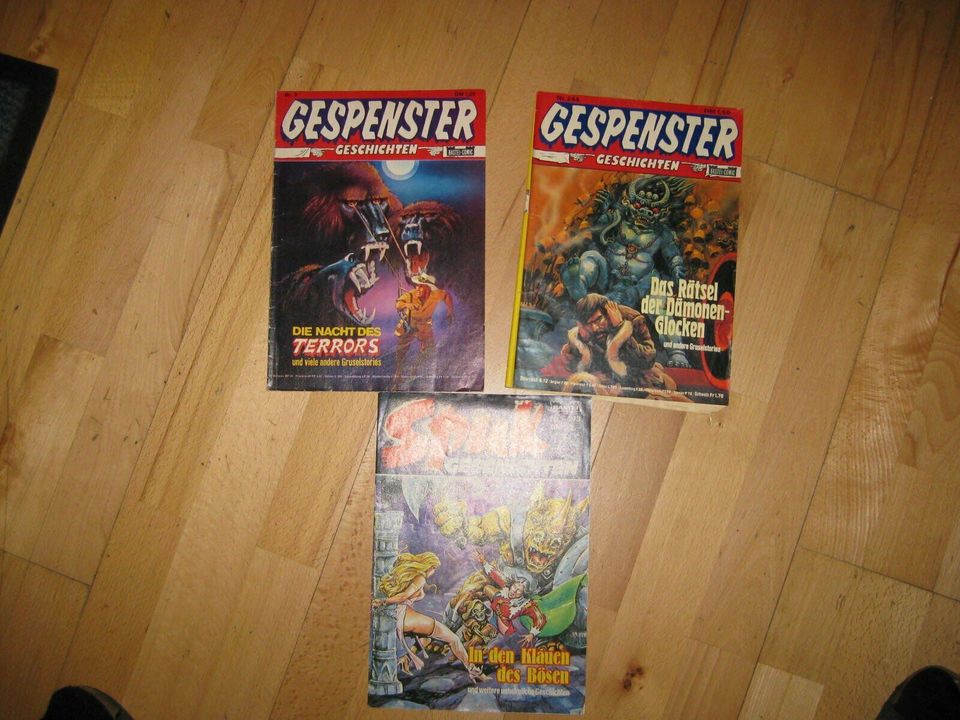 Verschiedene Comics 70er/80er Jahre Gespenster/ Spuk/ Horror usw in Standenbühl