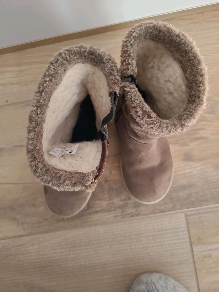 Pepino Ricosta Stiefel Winter warm Lammfell 26 Taupe in Remseck am Neckar