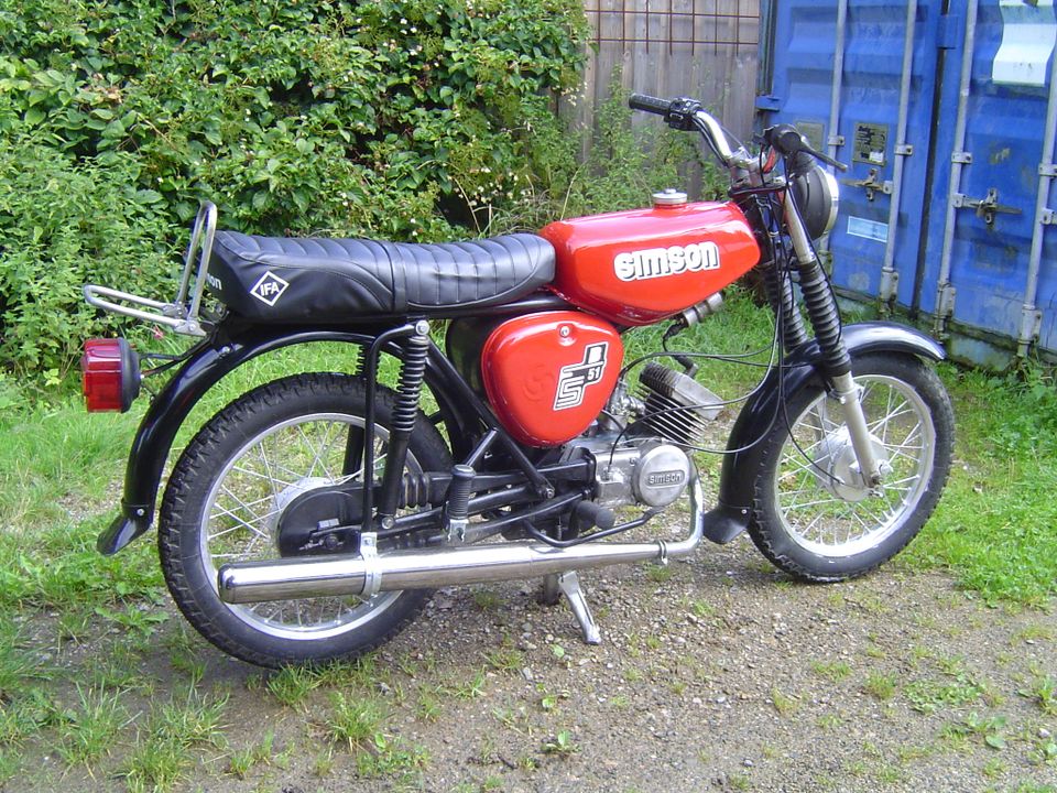 Simson S 51 überlackiert mit Papieren in Eibenstock