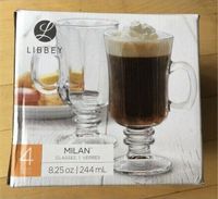 4x Glass NEU Vintage Libbey Milan Tasse Kaffee Glühwein Punsch Bayern - Würzburg Vorschau