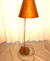 Vintage Stehlampe mit Naturhautschirm Antik Braun 140 cm 60er Hessen - Herleshausen Vorschau