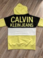 CALVIN KLEIN Hoodie, Gr. 164 (Gr. 14), schwarz/neongelb/weiß Bayern - Haldenwang i. Allgäu Vorschau