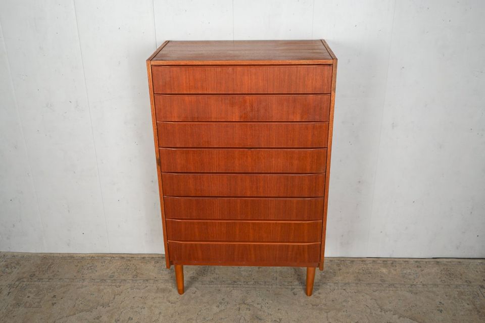 Teak Kommode Tallboy Retro Dänisch Vintage 60er Mid Century in Hamburg