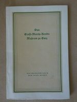 DDR-MUSEUMSFÜHRER " ERNST-MORITZ-ARNDT-MUSEUM ZU GARZ" 1957 Rügen - Sassnitz Vorschau