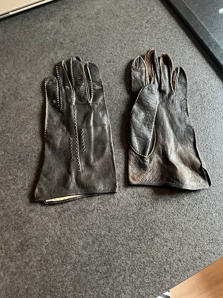 Handschuh Lederoptik Vintage Retro in Neuwied