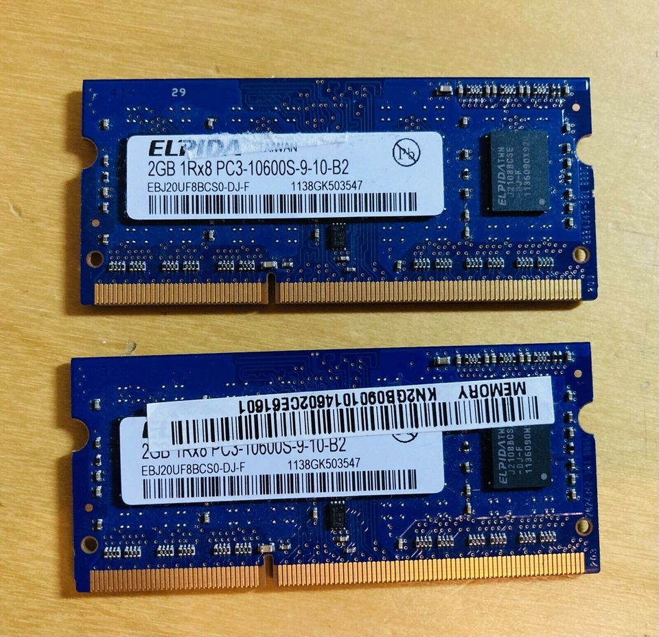 Arbeitsspeicher 2x 2 GB RAM Laptop in Weinstadt