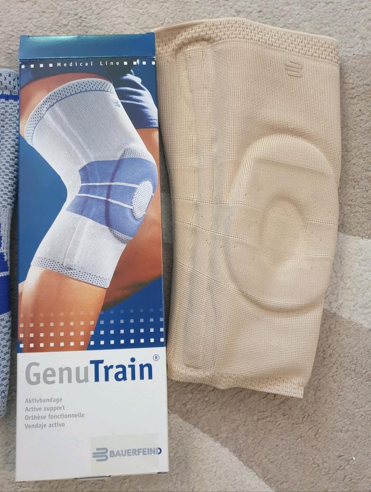 Bauerfeind GenuTrain Knie Aktiv Bandage, Gr.2+3, natur, NEU in Stuttgart