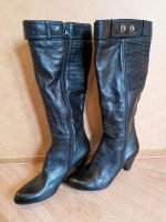 Echtleder Stiefel mit leiser Sohle/Gr.40 schwarz Reißverschluss Baden-Württemberg - Wiernsheim Vorschau