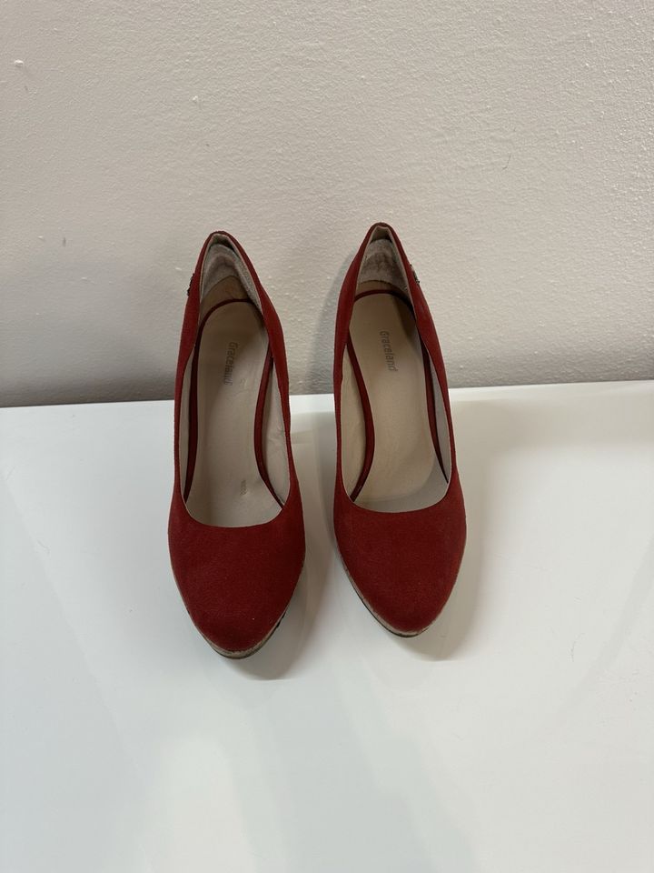 Graceland Damenschuhe Pumps hohe Schuhe rot Größe 40 in Mengkofen