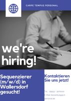 Sequenzierer (m/w/d) in Wallersdorf gesucht! Bayern - Wallersdorf Vorschau