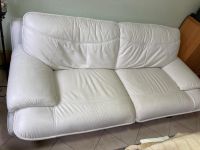 2x Leder Sofa Designersofa  2sitzer  & 3sitzer cremeweiß Thüringen - Hörselberg-Hainich Vorschau