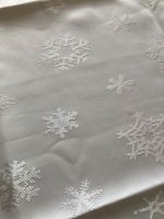 Quadratische Tischdecke Weihnachten weiß creme mit Schneeflocken Bayern - Waakirchen Vorschau