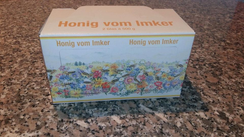 ♧♤ Honig Wald Blüte Bienen Glas Imkerei Geschenk ♤♧ in Perlesreut