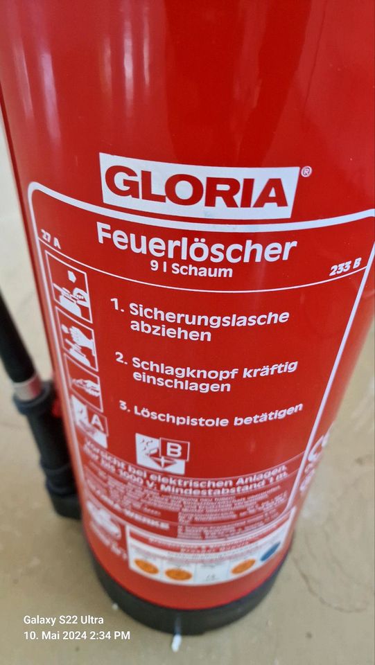 Feuerlöscher Gloria 9Kg in Rheda-Wiedenbrück