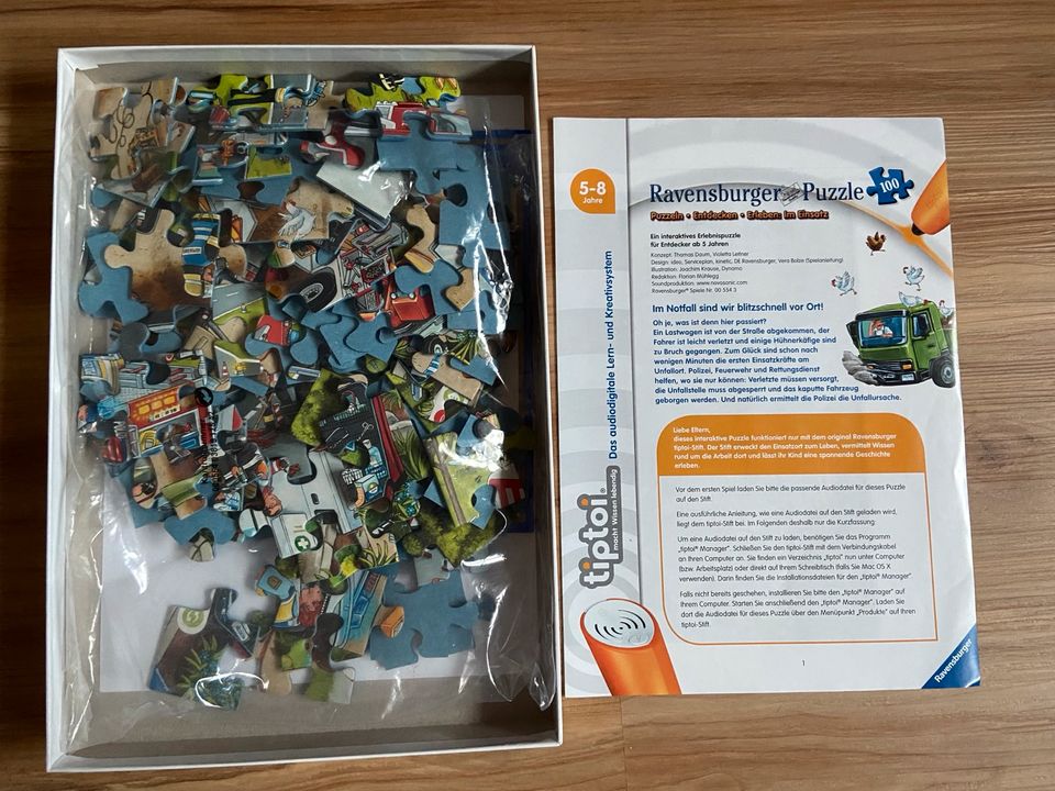 Ravensburger/Tiptoi Puzzle „Polizei“ 5-8 Jahre in Langerringen