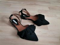 Wildleder Slingback Ballerina Schuhe schick schwarz Damen 37 Hessen - Ebsdorfergrund Vorschau