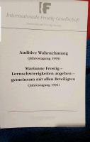 Auditive Wahrnehmung 1995 Lernschwierigkeiten M.Frostig Hessen - Offenbach Vorschau