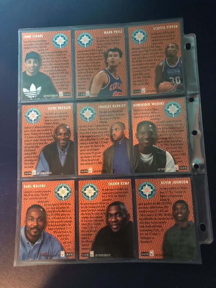 Fleer 94/95 All Star Weekend NBA Basketball Full Set Vollständig in Raesfeld