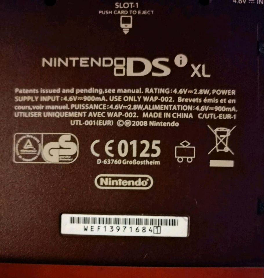 Nintendo DSi XL Bordeaux mit 35 Spielen u.a Mario in Wittingen