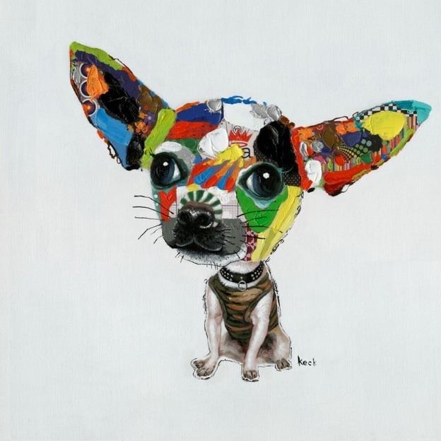 Leinwandbild 100 x 100 cm Kare Design Chihuahua Keck in Nauen
