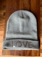 Mütze grau mit Pailletten  LOVE *wie neu* Saarland - Eppelborn Vorschau