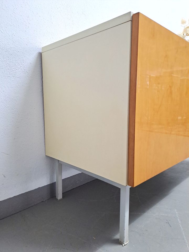 Kommode Hellerau 800/807 Sideboard Birke weiß 60er Jahre Vintage in Dresden