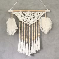 Wandbehang Wandschmuck Makramee mit Holzperlen 45 cm Bochum - Bochum-Wattenscheid Vorschau